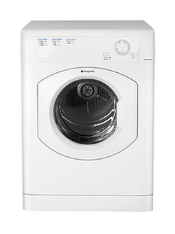 Hotpoint TVHM80CP Vented Tumble Dryer, 8kg Load, C Energy Rating, White